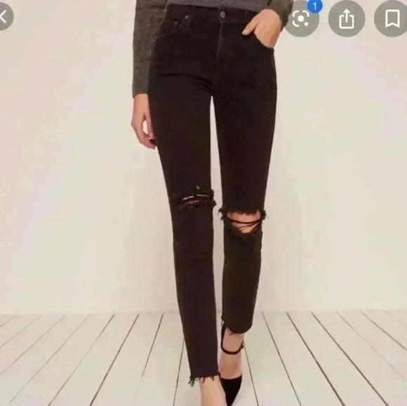 Reformation Camille High Waisted Cigarette Jeans Size 25 Women’s - Picture 1 of 16